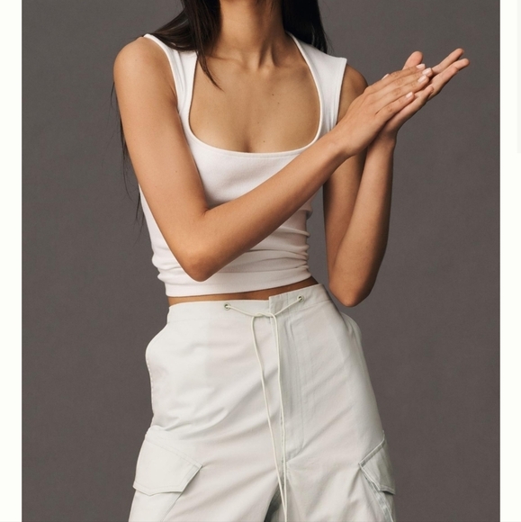 Anthropology x Free People Agolde Cargo pants vacation beach relaxed fit - Picture 4 of 10